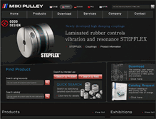 Tablet Screenshot of mikipulley.co.jp